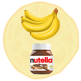 22. Banan + Nutella