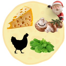 19. Ser + Pieczarki + Kurczak + Szpinak 