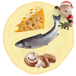 121. Ser + Pieczarki + Łosoś 