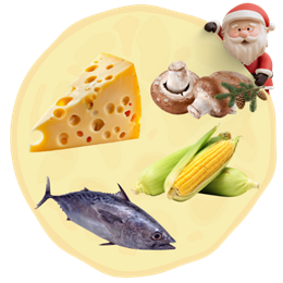 3. Ser + Pieczarki + Tuńczyk + Kukurydza