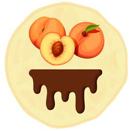 25. Brzoskwinie z wybraną polewą 