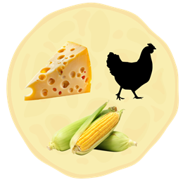 16. Żółty ser + Kurczak + Kukurydza 
