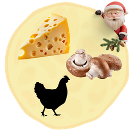  6. Ser + Pieczarki + Kurczak 