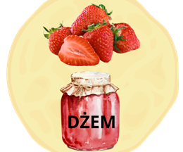 54. Dżem truskawkowy bez Polewy