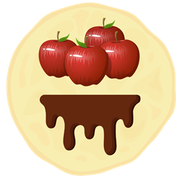 32. Szarlotka - jabłko prażone z wybraną polewą 