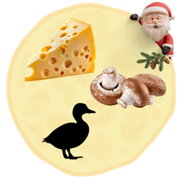 12. Ser + Pieczarki + Kaczka 