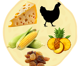 27. Ser + Kurczak + Kukurydza + Ananas + Rodzynki