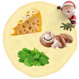 14. Ser + Pieczarki + Szpinak