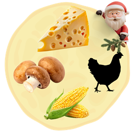 85. Ser + Pieczarki + Kurczak + Kukurydza